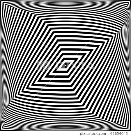 Abstract op art design. 3D illusion. 62654045