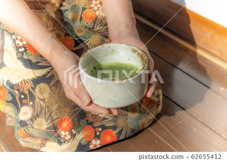 Matcha green tea made in Japan 62655412