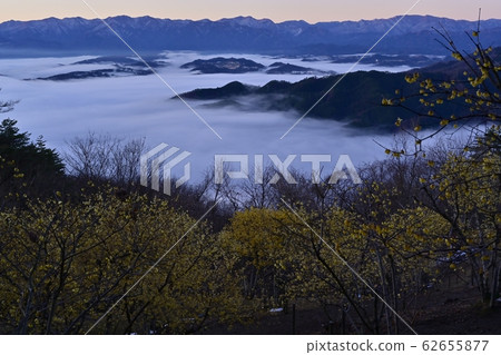 Ochichibu Mountains in the sea of clouds that covers the rowby and the Chichibu basin from Hotozan Mt. Ochichibu Mountains in the sea of clouds that covers the rowby and the Chichibu basin from Hotozan Mt. 62655877