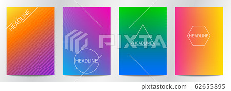 Abstract Line Gradient Color for Book Cover - Stock Illustration ...