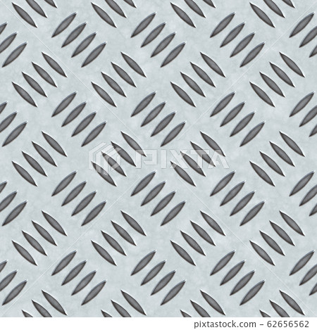 Metal diamond pattern non-skid gray wrap around texture seamless tile. Pattern style of steel floor for background. Pattern style of aluminum floor background and metallic texture Metal diamond pattern non-skid gray wrap around texture seamless tile. Pattern style of steel floor for background. Pattern style of aluminum floor background and metallic texture 62656562