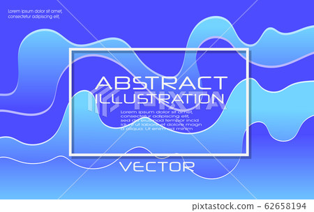 Dynamic style blue wave banner design. Color Dynamic style blue wave banner design. Color 62658194