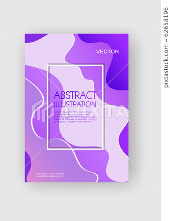 Dynamic style purple wave banner design. Color Dynamic style purple wave banner design. Color 62658196