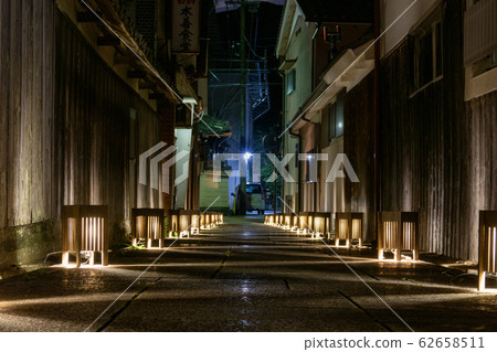 Udamatsuyama Yumekaido streets lit up Udamatsuyama Yumekaido streets lit up 62658511
