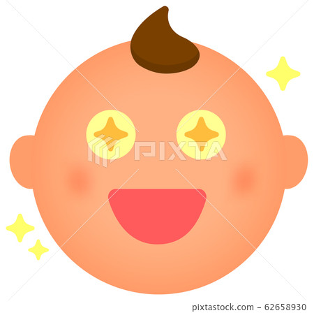 Baby's face Expression / Emotion / Glitter / Pleasure / Glad 62658930