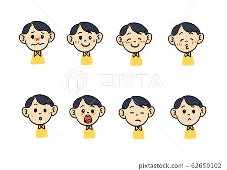 Boy 01 (black line) face only 62659102