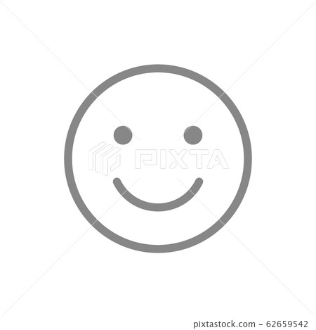 Smiley emoji line icon. Happy, success, satisfaction face symbol. 62659542