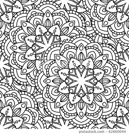 Mandala seamless pattern 62660044