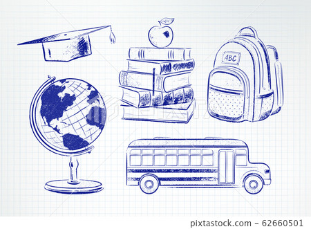 Vector illustration collection of education items 62660501