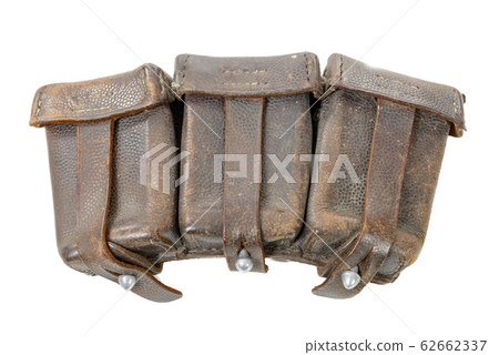 wwii german leather ammo pouch isolated on white wwii german leather ammo pouch isolated on white 62662337