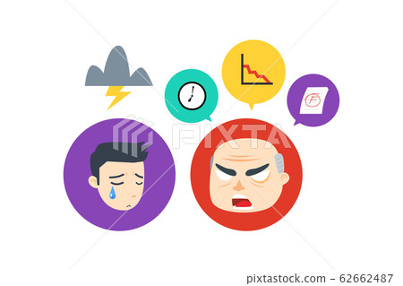 The mad boss with woman employee because of bad The mad boss with woman employee because of bad 62662487