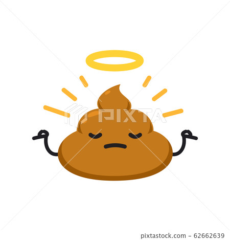 a Shit with holy ring. Isolated Vector 62662639