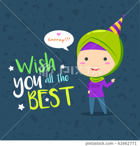 a muslim Woman celebrate a birthday 62662771