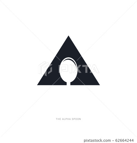 a Triangle with spoon on the center a Triangle with spoon on the center 62664244
