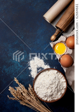 flour and eggs for baking flour and eggs for baking 62664681