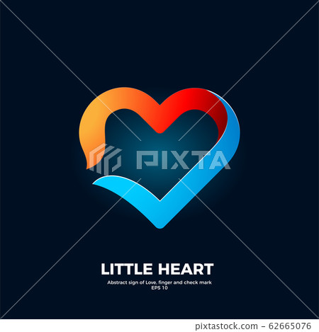 Abstract Logo of Heart. Isolated Vector Abstract Logo of Heart. Isolated Vector 62665076