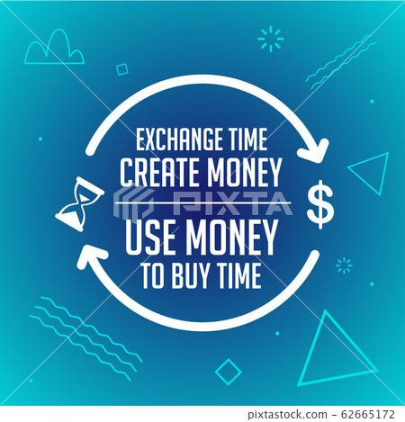 square poster of money and time exchange square poster of money and time exchange 62665172