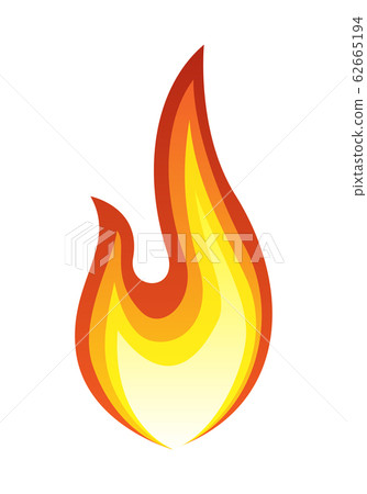 Fire Flame Illustration - Stock Illustration [62665194] - PIXTA