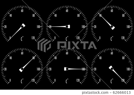 Temperature gauge. Black set of scales 62666013