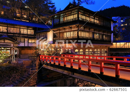 [Gunma Prefecture] Shima Onsen night view of Sekizen-kan 62667501