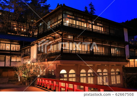 [Gunma Prefecture] Shima Onsen night view of Sekizen-kan 62667508
