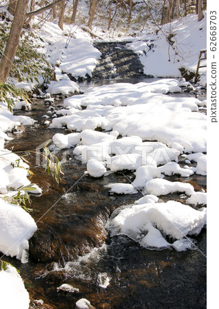 雪雪鄉河冬季景色北海道公園 62668703