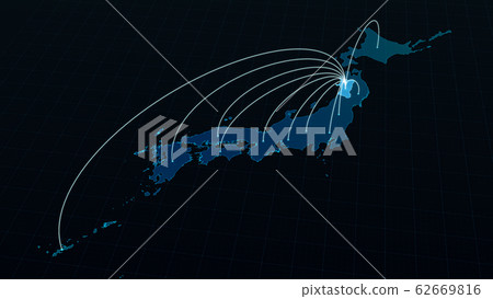 從秋田縣到日本全國的網絡線路 從秋田縣到日本全國的網絡線路 62669816
