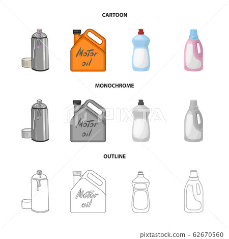 Vector illustration of plastic and container logo. Set of plastic and packaging stock symbol for web. Vector illustration of plastic and container logo. Set of plastic and packaging stock symbol for web. 62670560