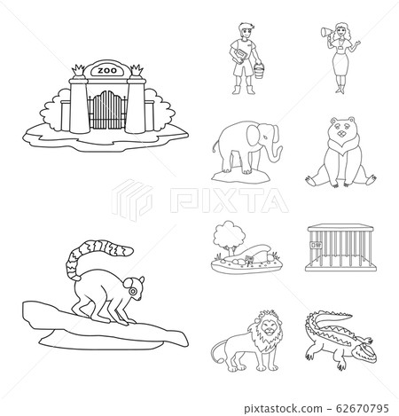 Isolated object of entertainment and forest logo. Collection of entertainment and park stock symbol for web. Isolated object of entertainment and forest logo. Collection of entertainment and park stock symbol for web. 62670795