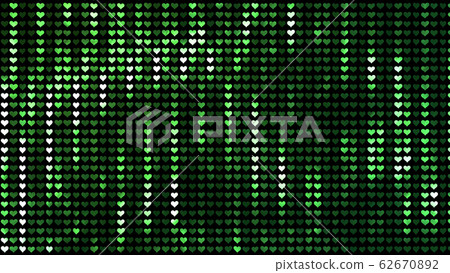 閃光的心亮片窗簾金屬背景 62670892