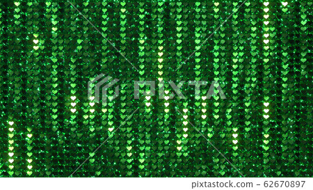 Glitter heart sequins curtain metal background Glitter heart sequins curtain metal background 62670897