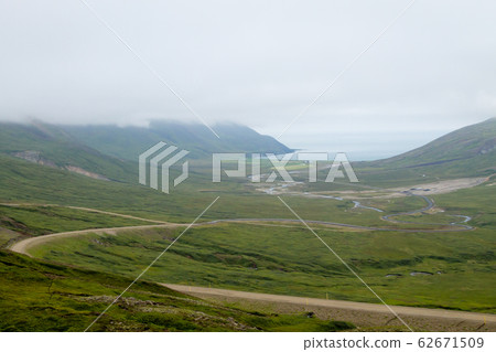 Mjoifjordur rural landscape, east Iceland. Mjoifjordur rural landscape, east Iceland. 62671509
