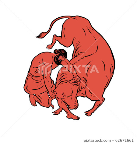 Cretan Bull. 12 Labours of Hercules Heracles 62671661