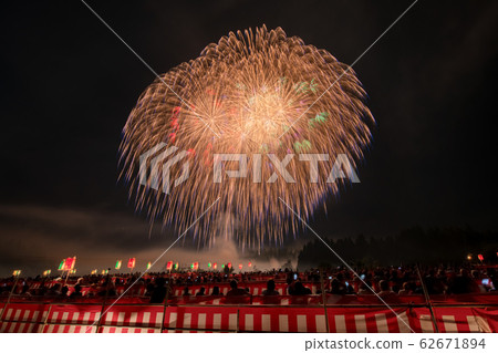 Katakai煙花朝原神社秋季祭大祭煙花``六ama'' 62671894