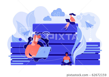 Database concept vector illustration. 62672159