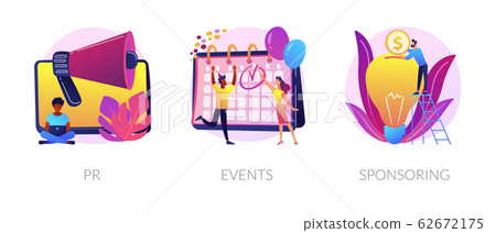 Website media elements vector concept metaphors. 62672175