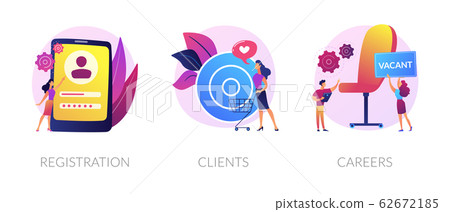 Website menu bar vector concept metaphors. 62672185