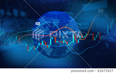 World economics concept. 3D Earth Globe 62673927
