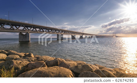 Oresundbron, the Oresund bridge between Denmark and Sweden 62674293