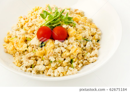 Fried rice style of cotton tofu Fried rice style of cotton tofu 62675184
