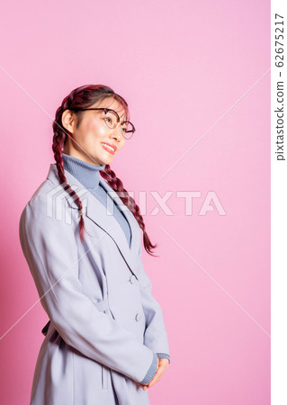 Woman wearing jacket 62675217