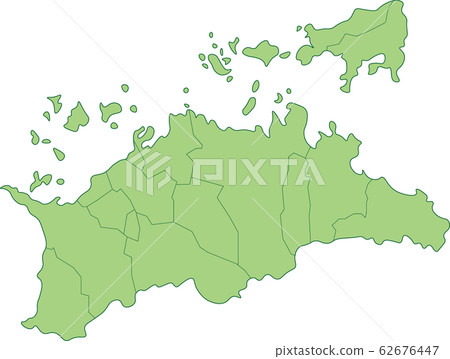 香川縣地圖_按市町村 62676447