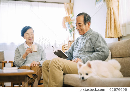 Dog and senior 62676696