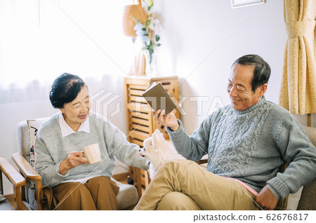 Dog and senior Dog and senior 62676817