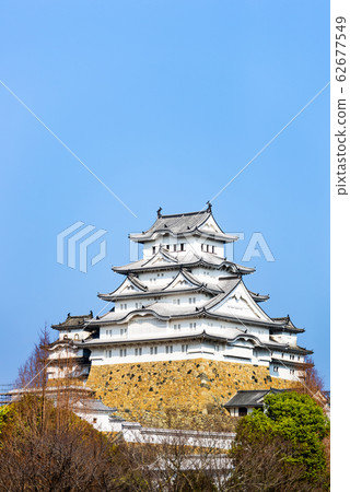 Hyogo Prefecture Himeji Castle castle tower distant view Hyogo Prefecture Himeji Castle castle tower distant view 62677549
