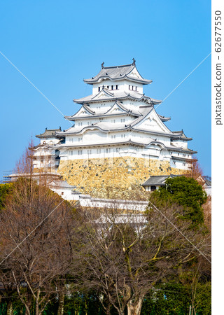 Hyogo Prefecture Himeji Castle castle tower distant view Hyogo Prefecture Himeji Castle castle tower distant view 62677550