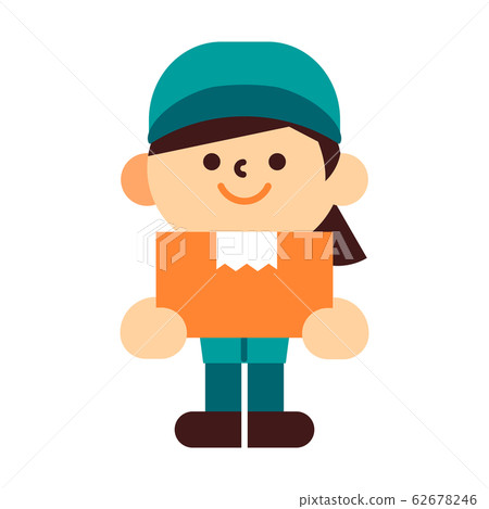 Person, work clothes, cardboard, delivery, moving 62678246