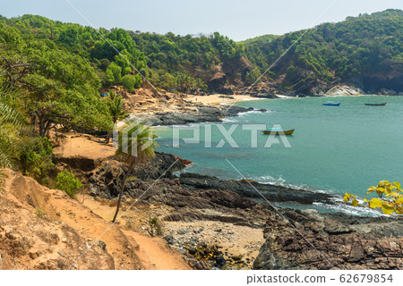 View of Paradise beach in Gokarna. India 62679854