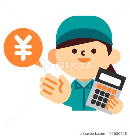 Person, work clothes, calculator, estimate, survey, calculation 62680628