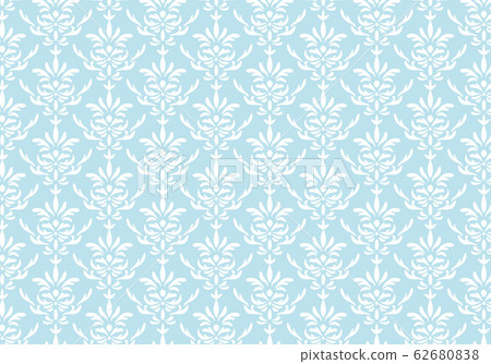 Damask pattern background blue Damask pattern background blue 62680838